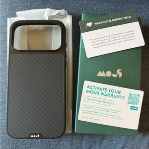 Mou Black Phone Case for Men